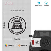 Durable Jeep Decal for Adventure Lovers